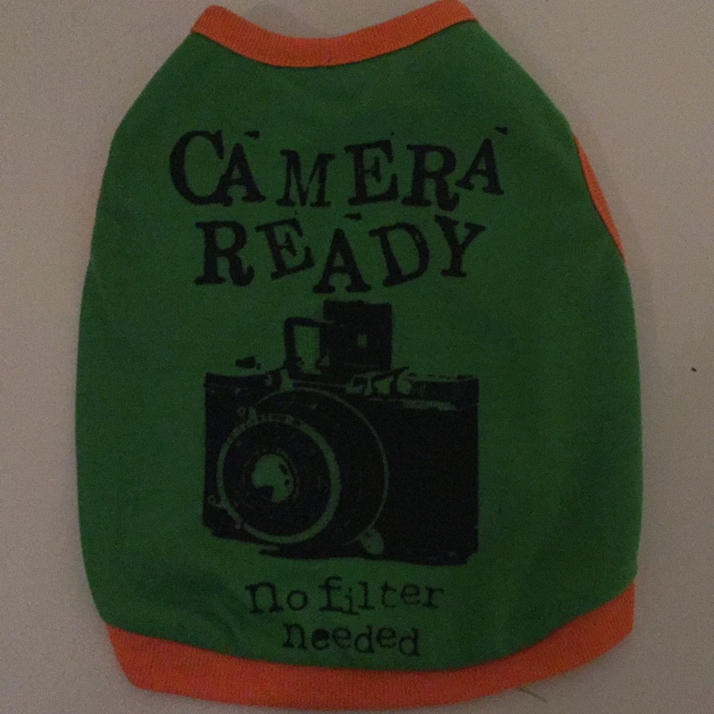 Dog/Cat Shirt Camera 🎥 Ready No Filter Needed